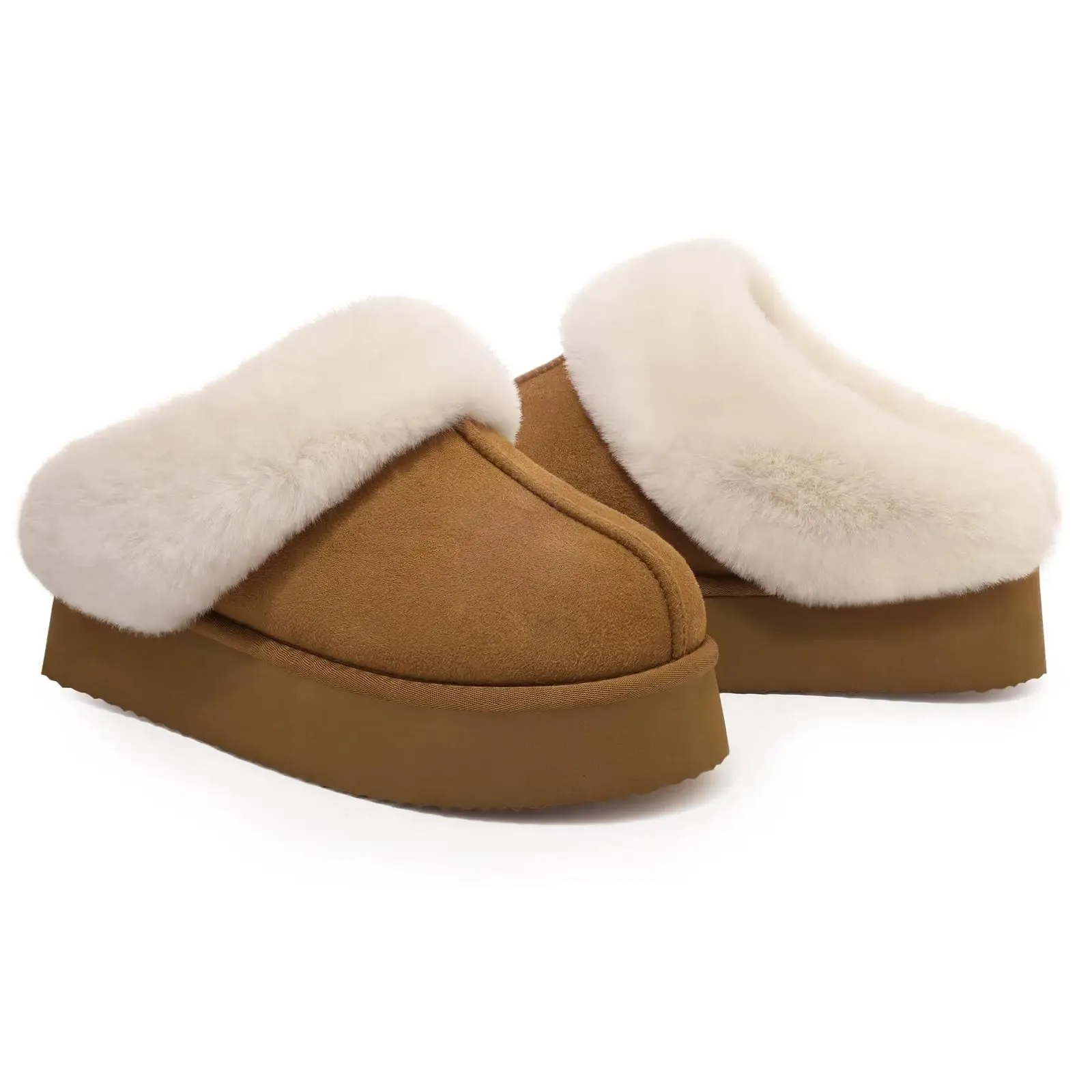 AILA | Faux Fur Lined Winter Slides