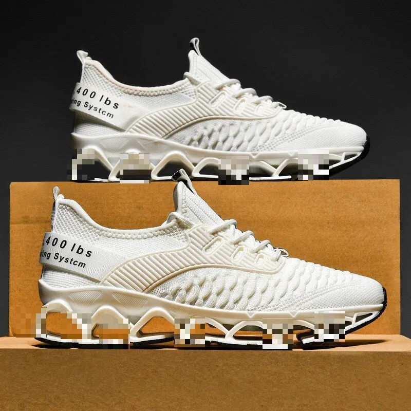 All-matching Plus Size Breathable Flying Woven Running Casual Shoes