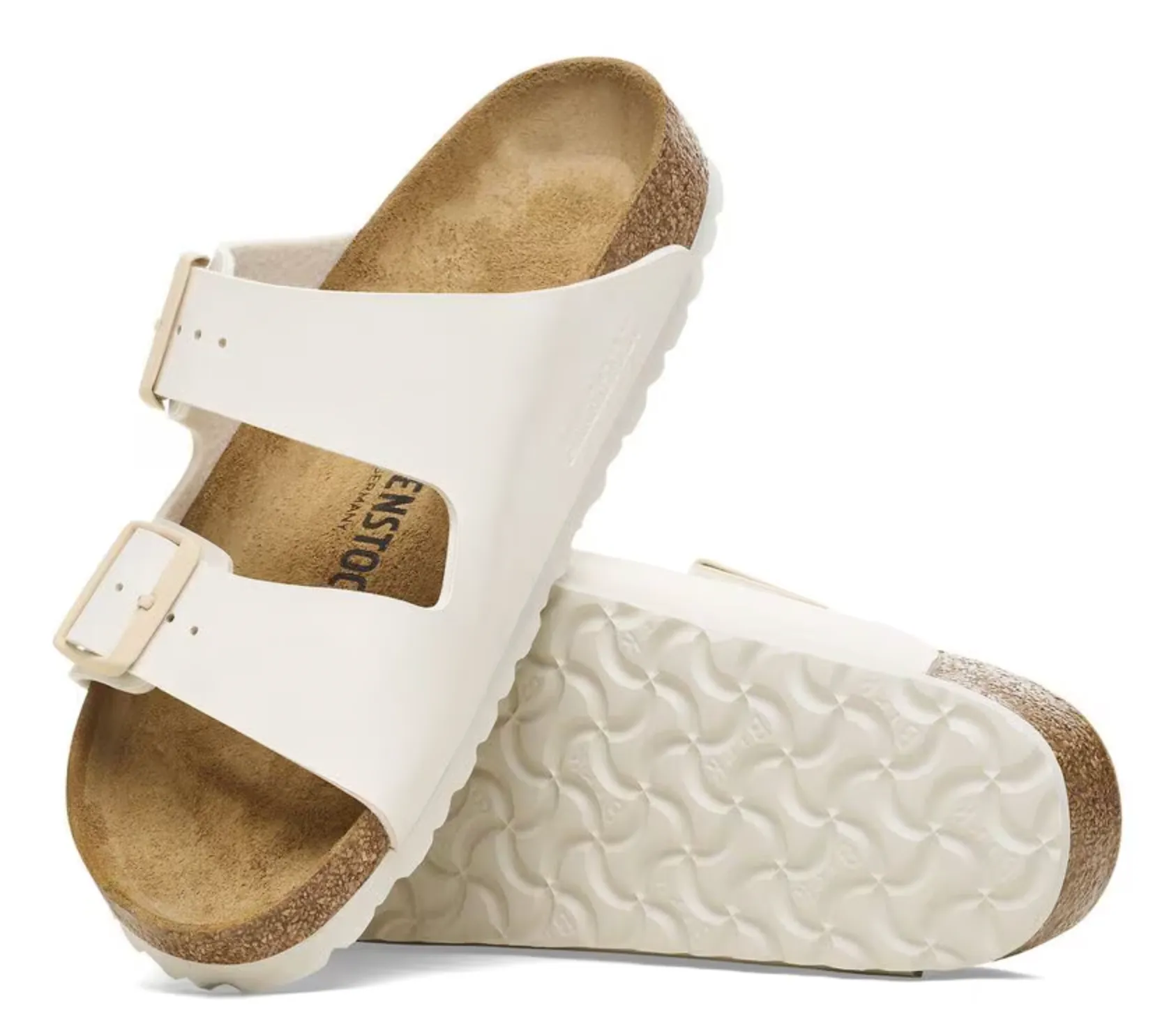 Birkenstock Arizona Birko-Flor - Eggshell NARROW