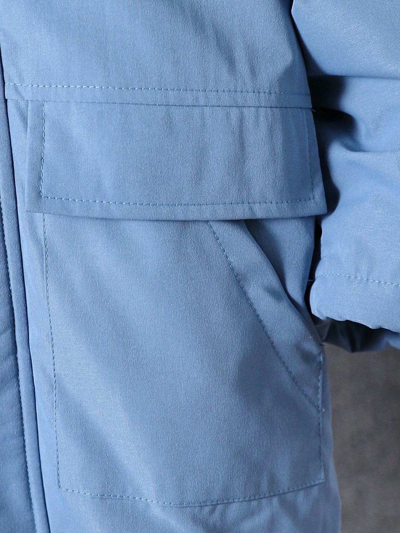 Boys' Blue Hooded Jacket - Warm, Windproof & Comfortable | Ages 4-7