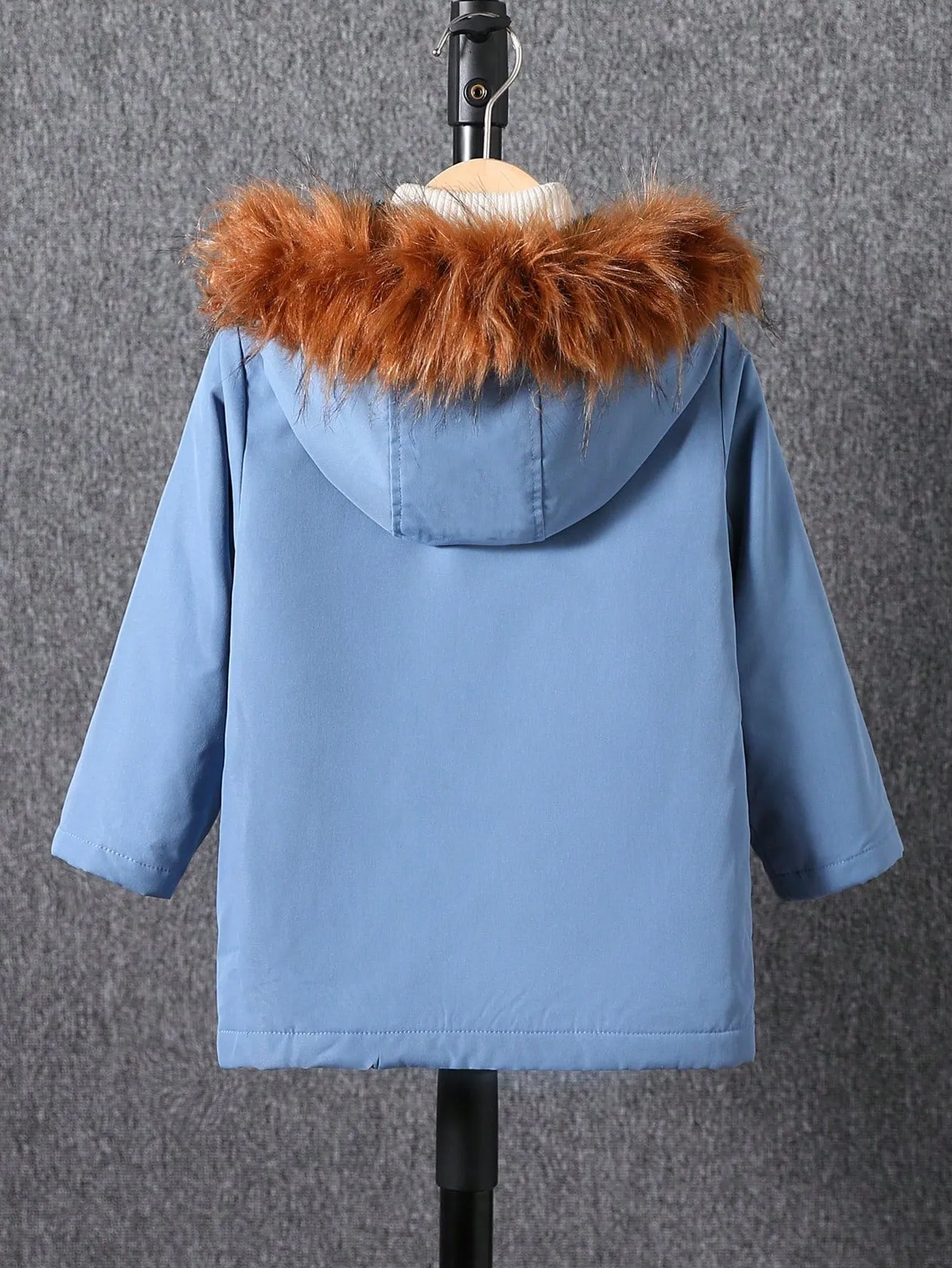 Boys' Blue Hooded Jacket - Warm, Windproof & Comfortable | Ages 4-7