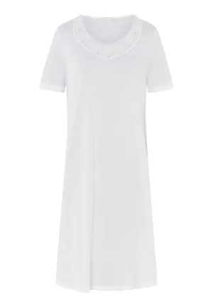 Clara Embroidered Cotton Nightgown | White 74909-101