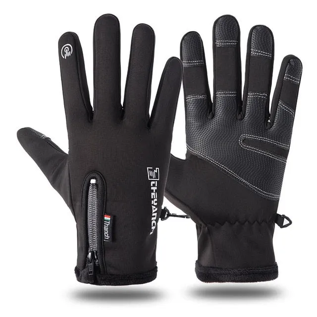 Cold-proof Ski Gloves, Waterproof Winter Gloves, Cycling Fluff Warm Gloves,  Touchscreen, Waterproof, and Anti Slip
