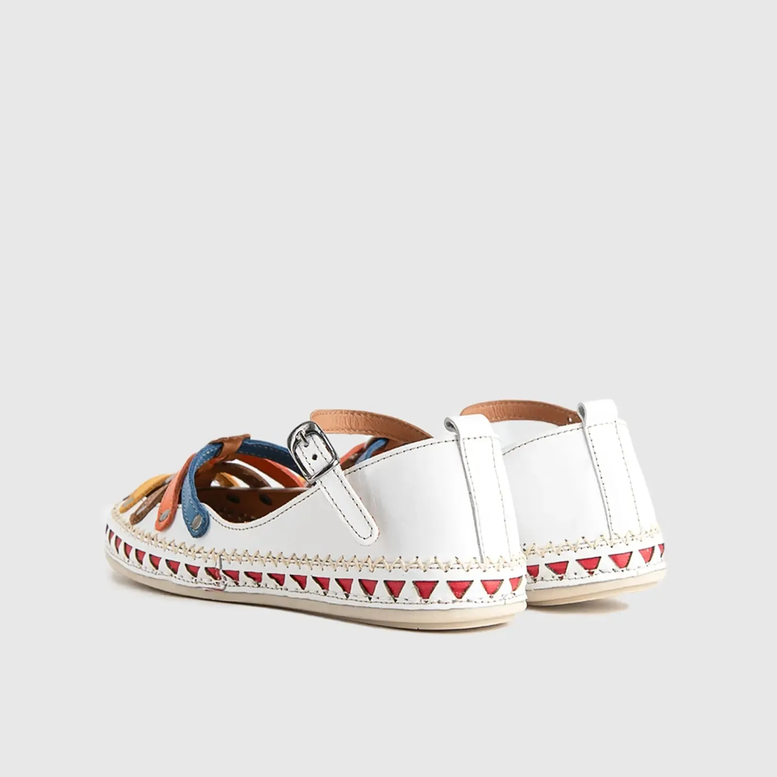Comfort Leather Casuals 6307 White Multi