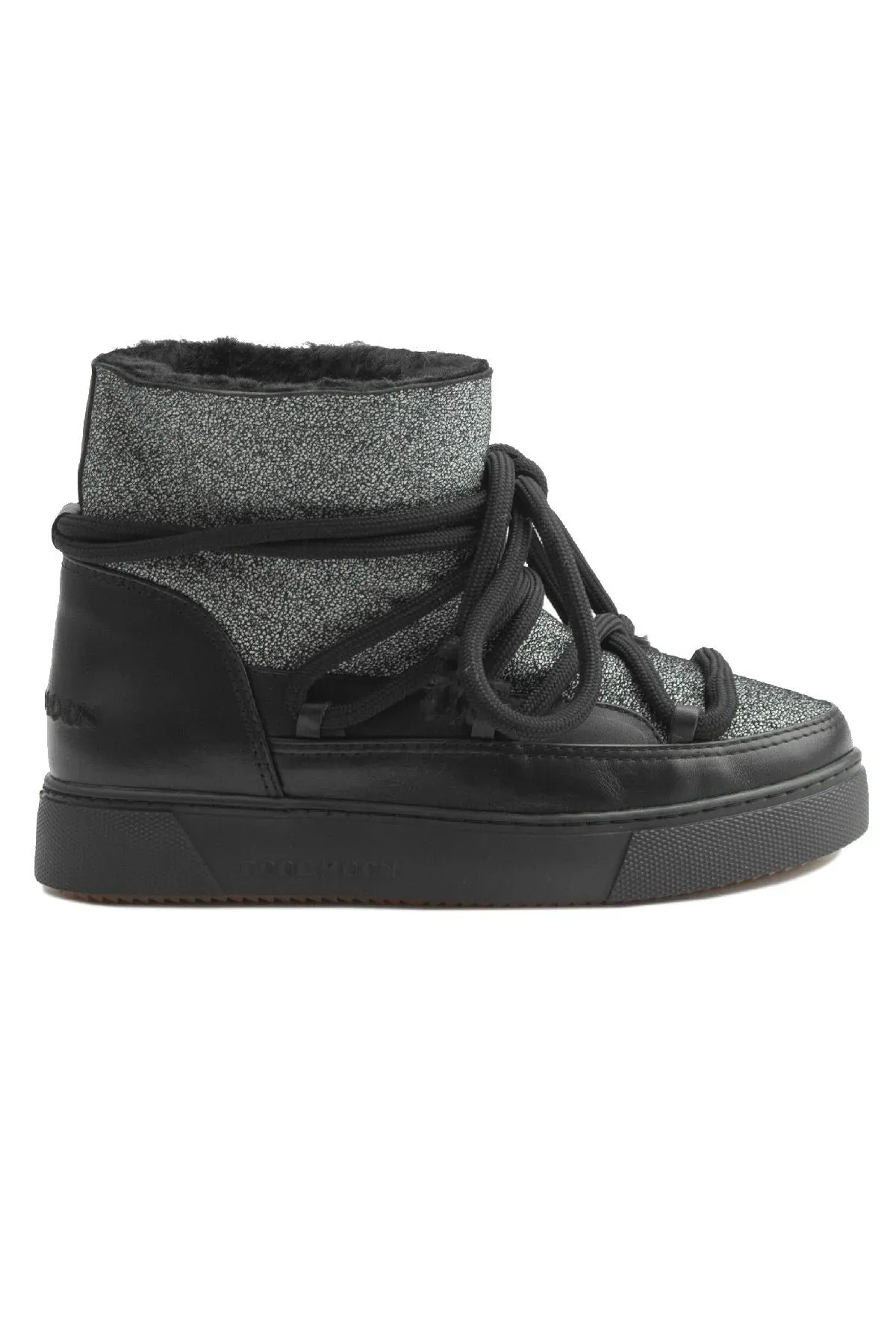 Cool Moon Women's Genuine Fur Sneaker SCB 355074 Black