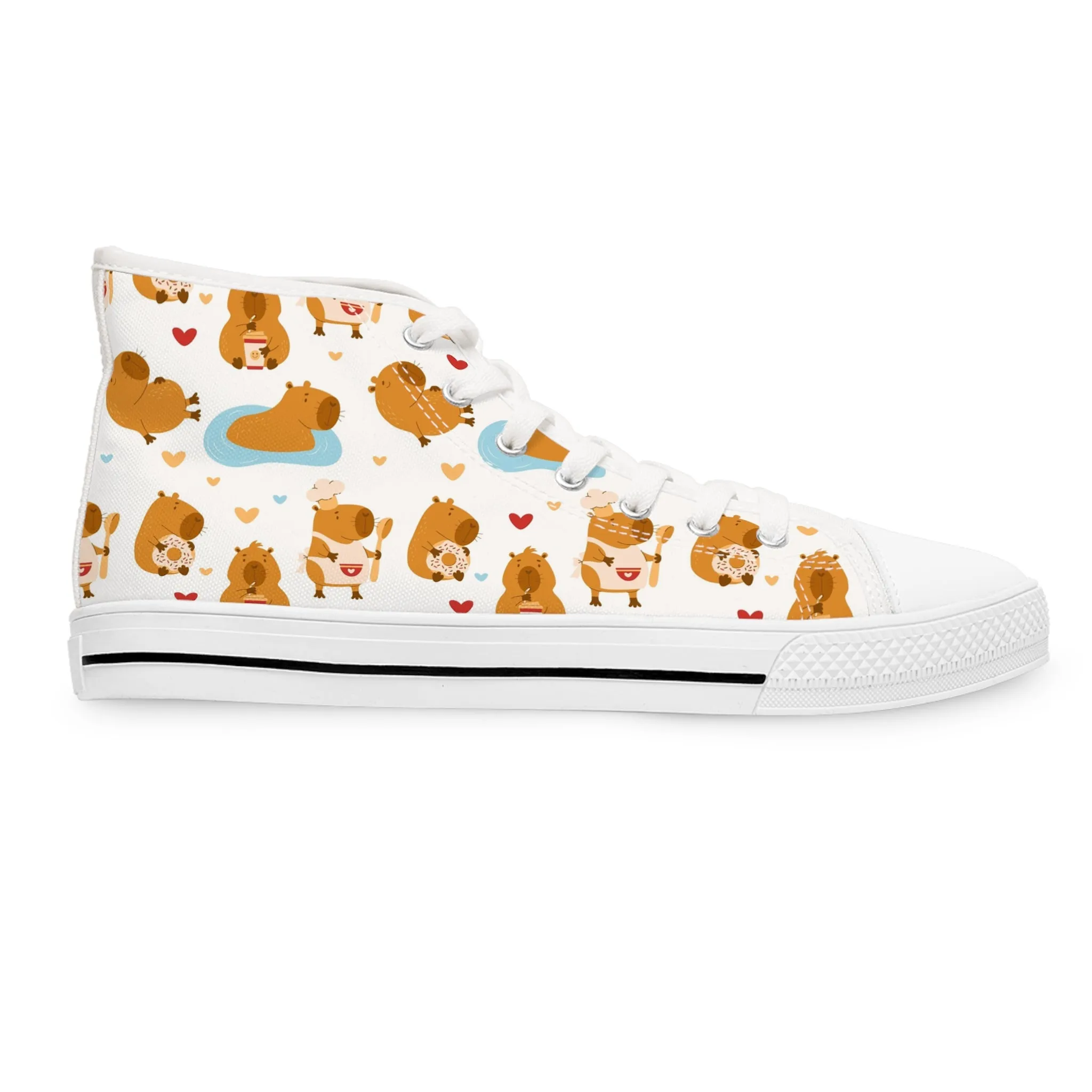 Cute Capybaras Women's High Top Sneakers