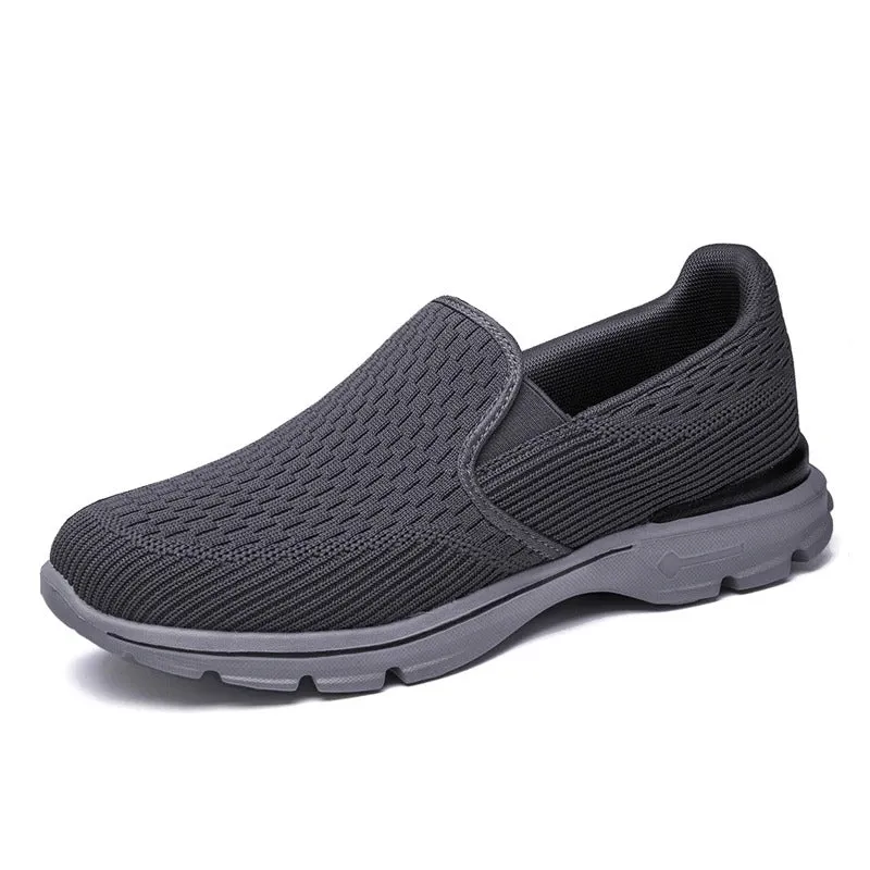 Cuzcare Orthopedic Men Shoes Breathable Arch Support Elastic Non-Slip Sole