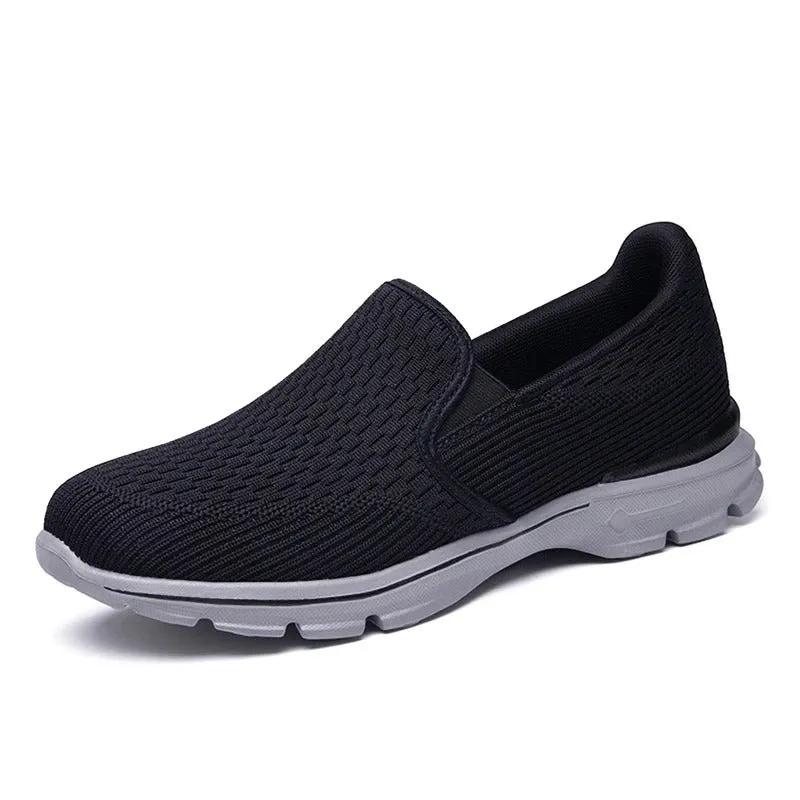 Cuzcare Orthopedic Men Shoes Breathable Arch Support Elastic Non-Slip Sole