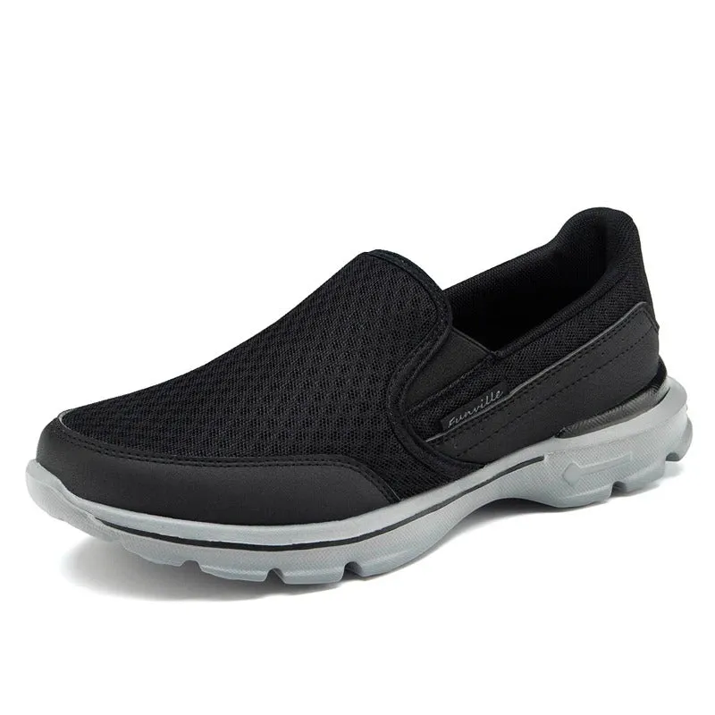 Cuzcare Orthopedic Men Shoes Breathable Arch Support Elastic Non-Slip Sole