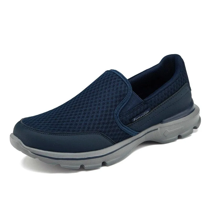 Cuzcare Orthopedic Men Shoes Breathable Arch Support Elastic Non-Slip Sole