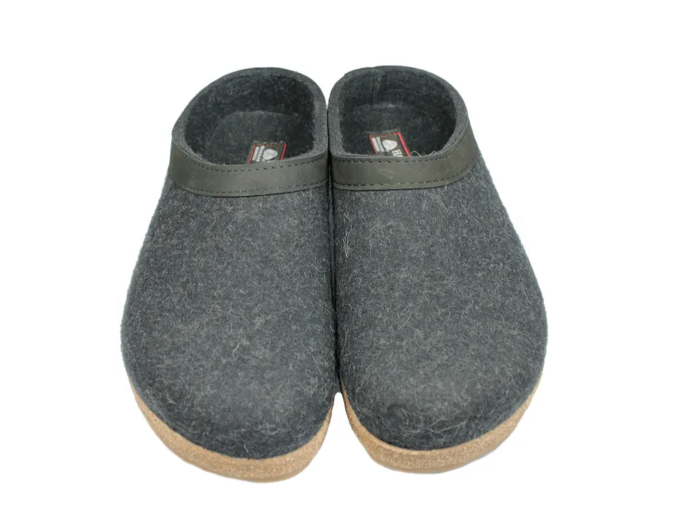 Haflinger Unisex Grizzly Slippers GZL44- Charcoal