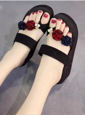 High Heel Flip-Flops Slippers Women's Summer Fashion