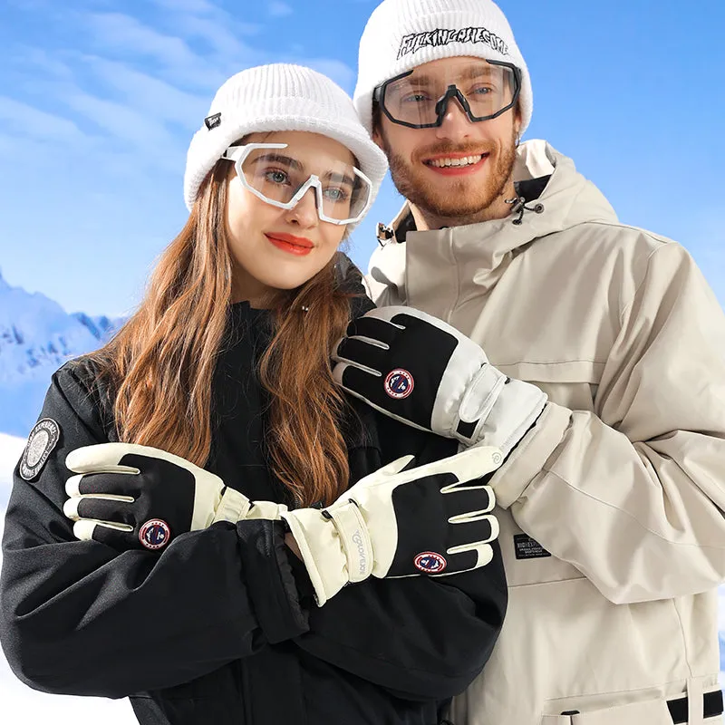Hotian Unisex Insulated Ski Gloves Waterproof