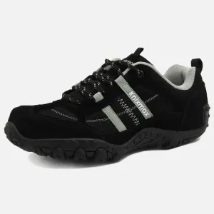 Knixmax Women's Hiking Trainers, Black, Lightweight Approach Shoes, Sports Trainers