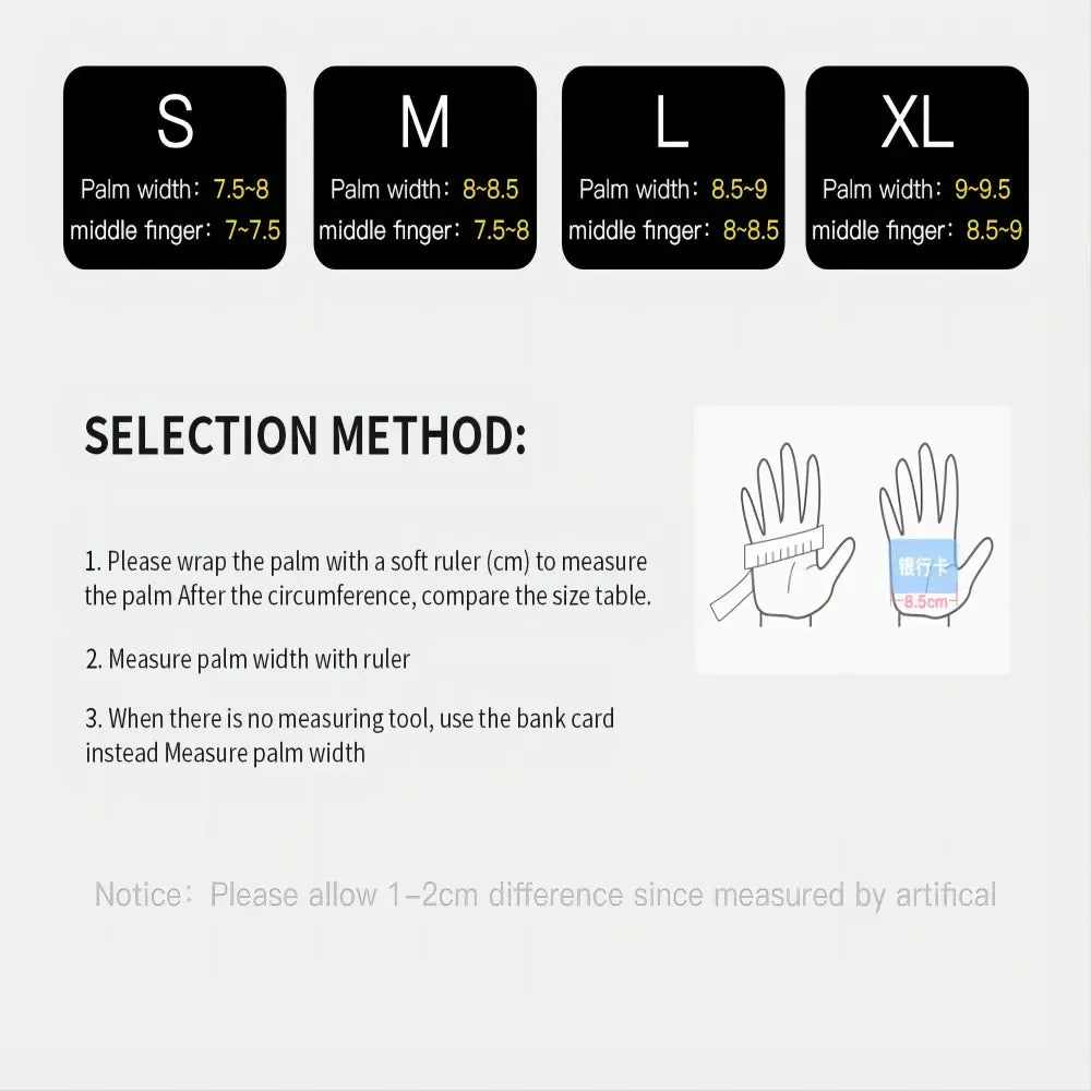 Kyncilor Winter Cycling Gloves Waterproof Leather Bike Gloves for Men Women Windstop Touch screen Bicycle Gloves
