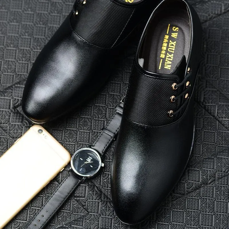 MAZE Men's Faux Leather Oxford Shoes