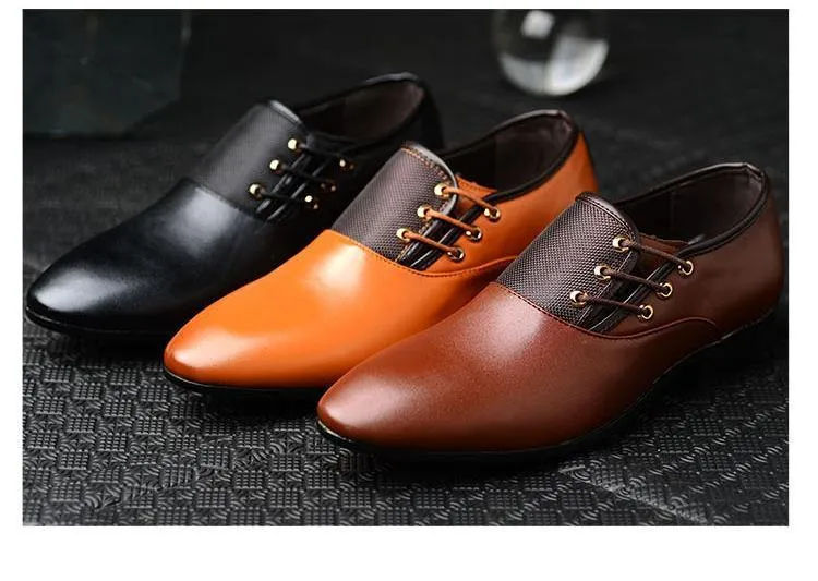 MAZE Men's Faux Leather Oxford Shoes