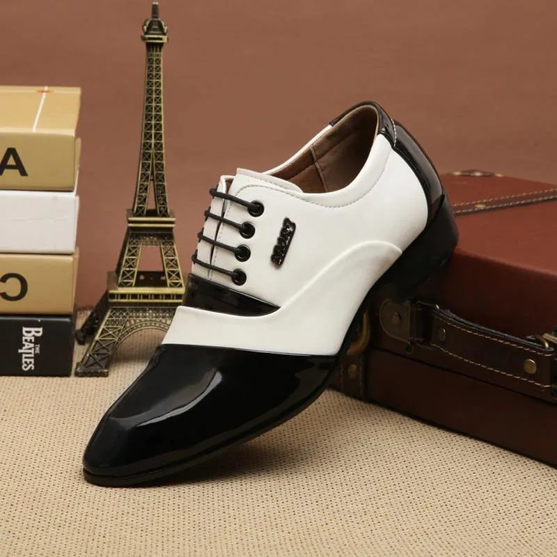 MAZE Men's Leather Lace-up British Shoes