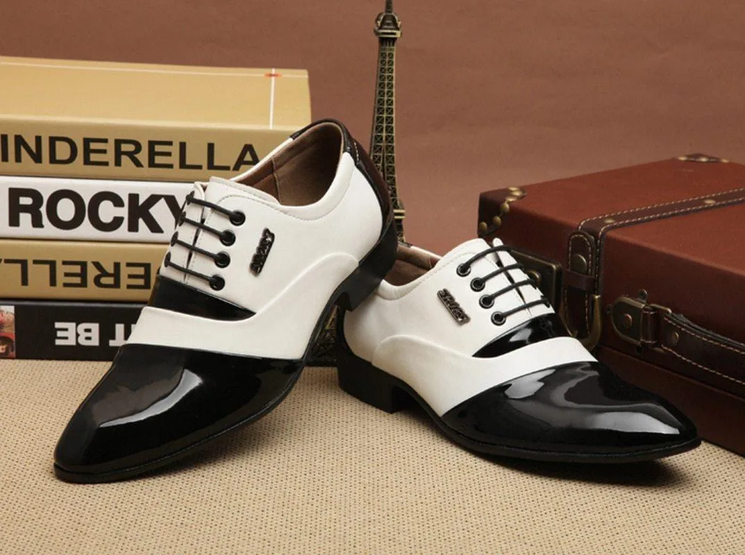MAZE Men's Leather Lace-up British Shoes
