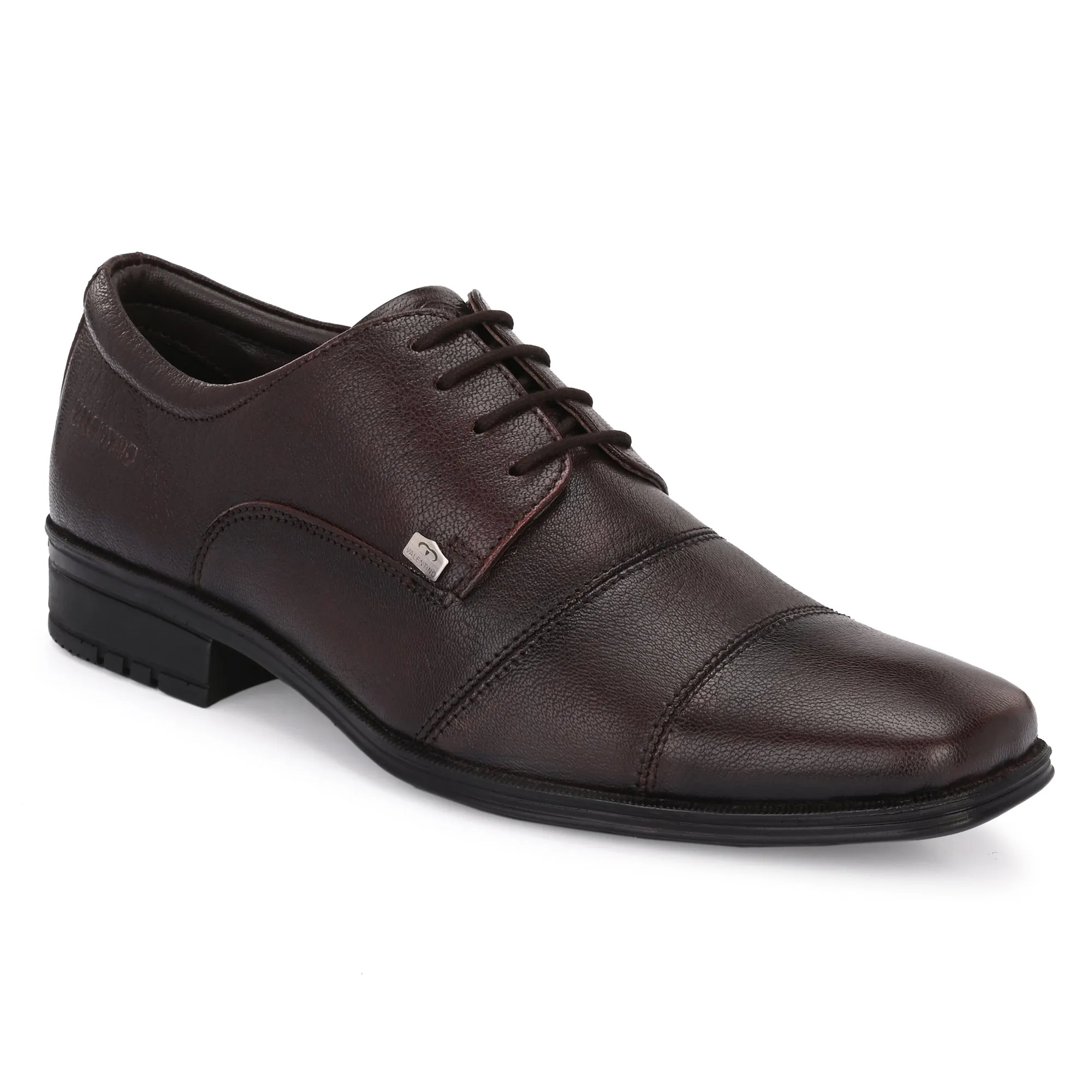 Men Premium Leather Brushoff Lace-Up Formal Derby Shoes (Newgen-50)