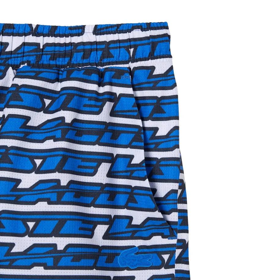 Men’s Two-Tone Print Swim Trunks