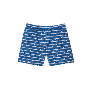 Men’s Two-Tone Print Swim Trunks