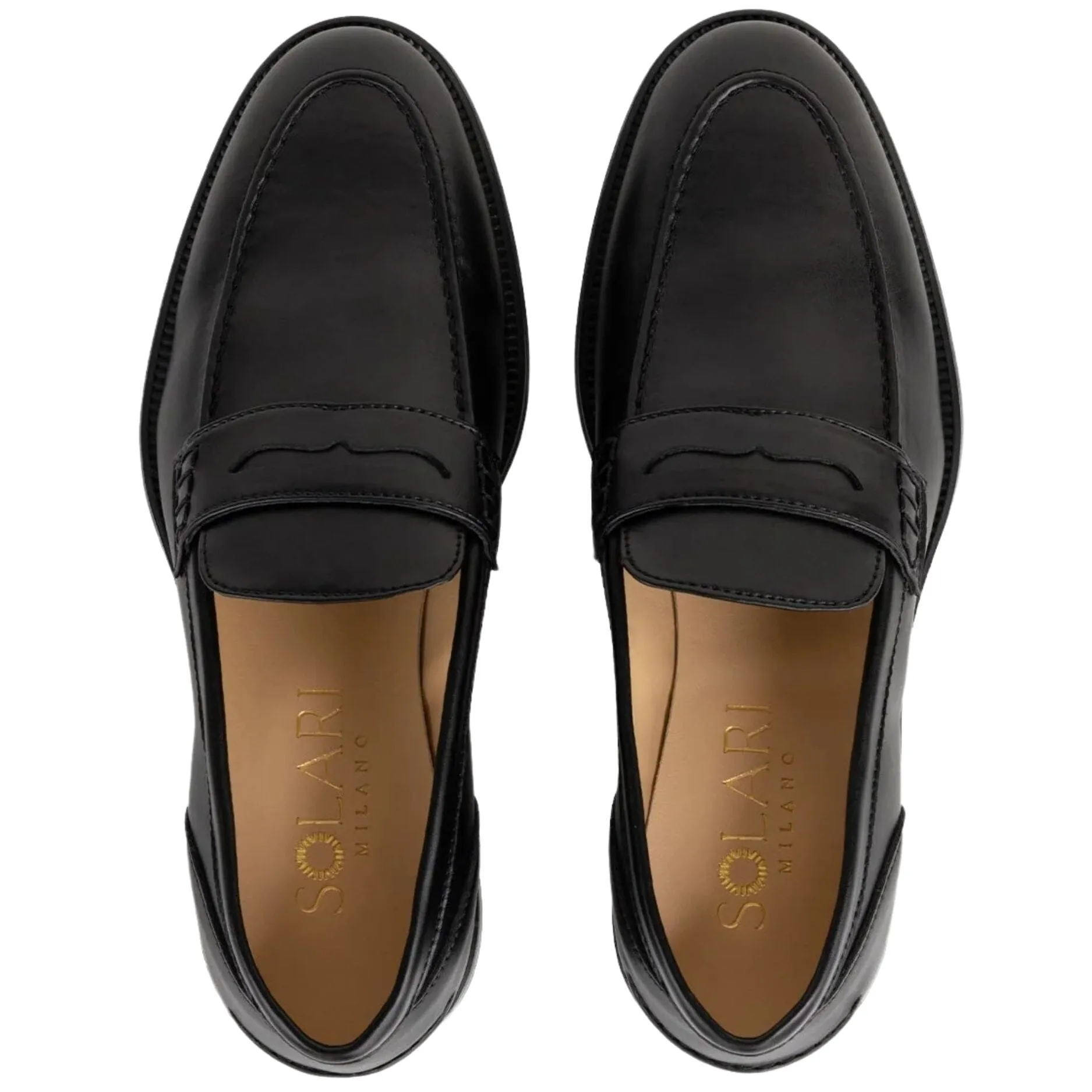 Men's vegan loafer by Solari Milano - black or brown