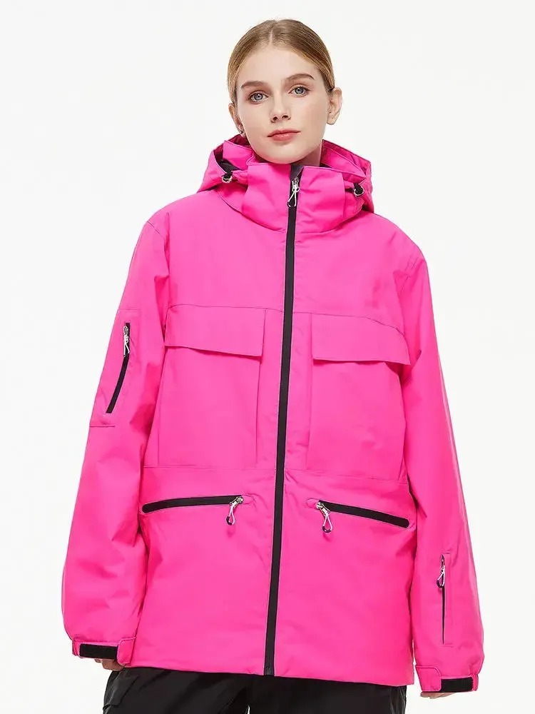 Mens Women Snowboarding Jacket Winter Insulated Ski Coat