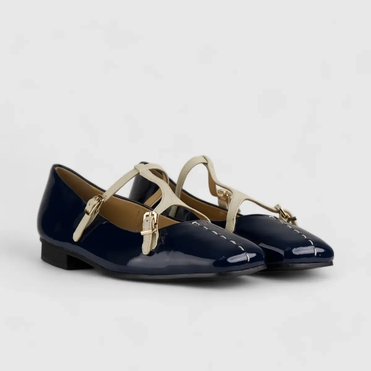 Morbido Comfort Leather Pump Blue/Green NSH231-58