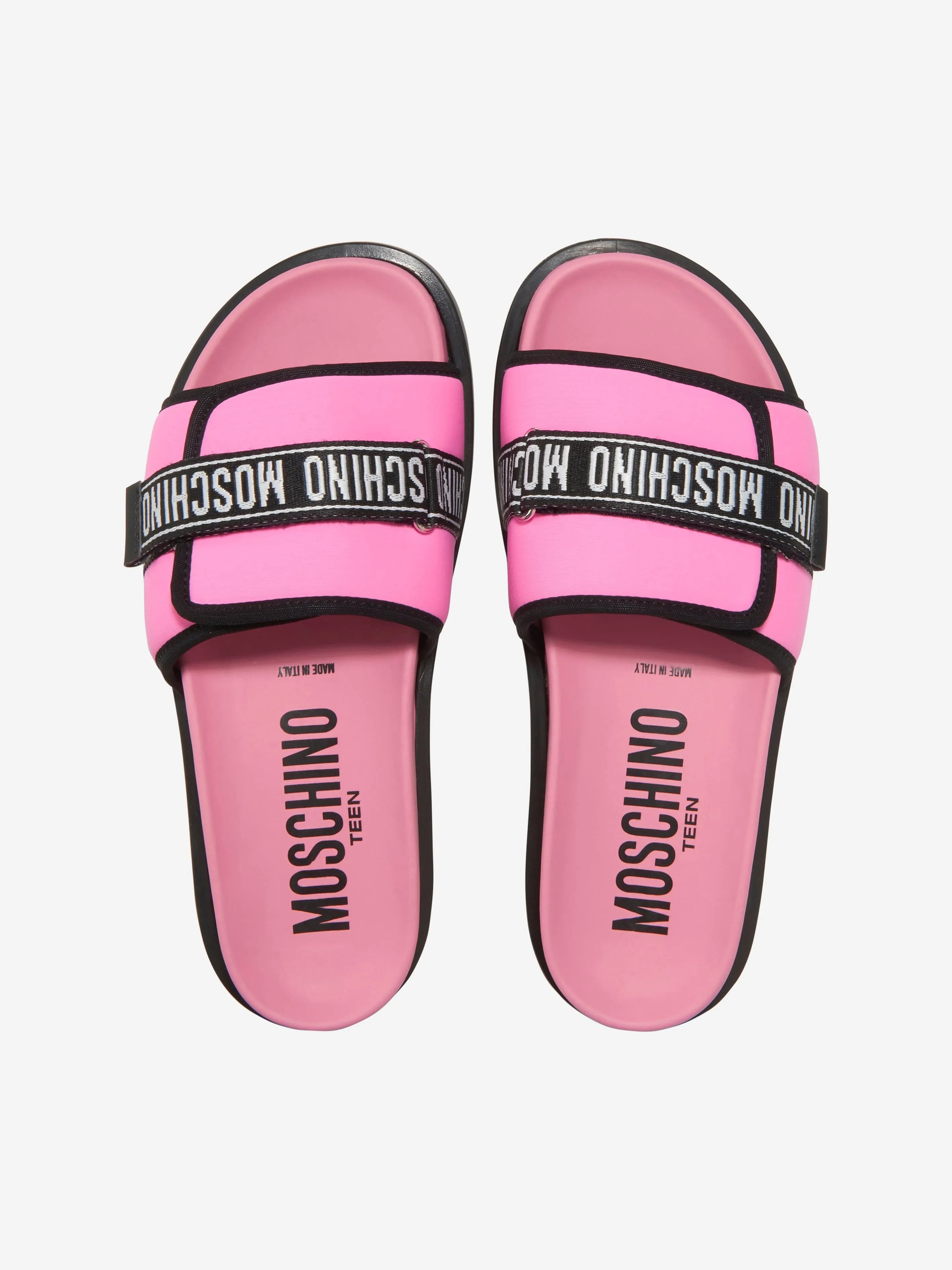 Moschino Girls Logo Slides