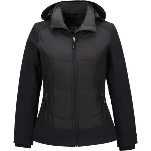 North End Women's Black Neo Insulated Hybrid Jacket