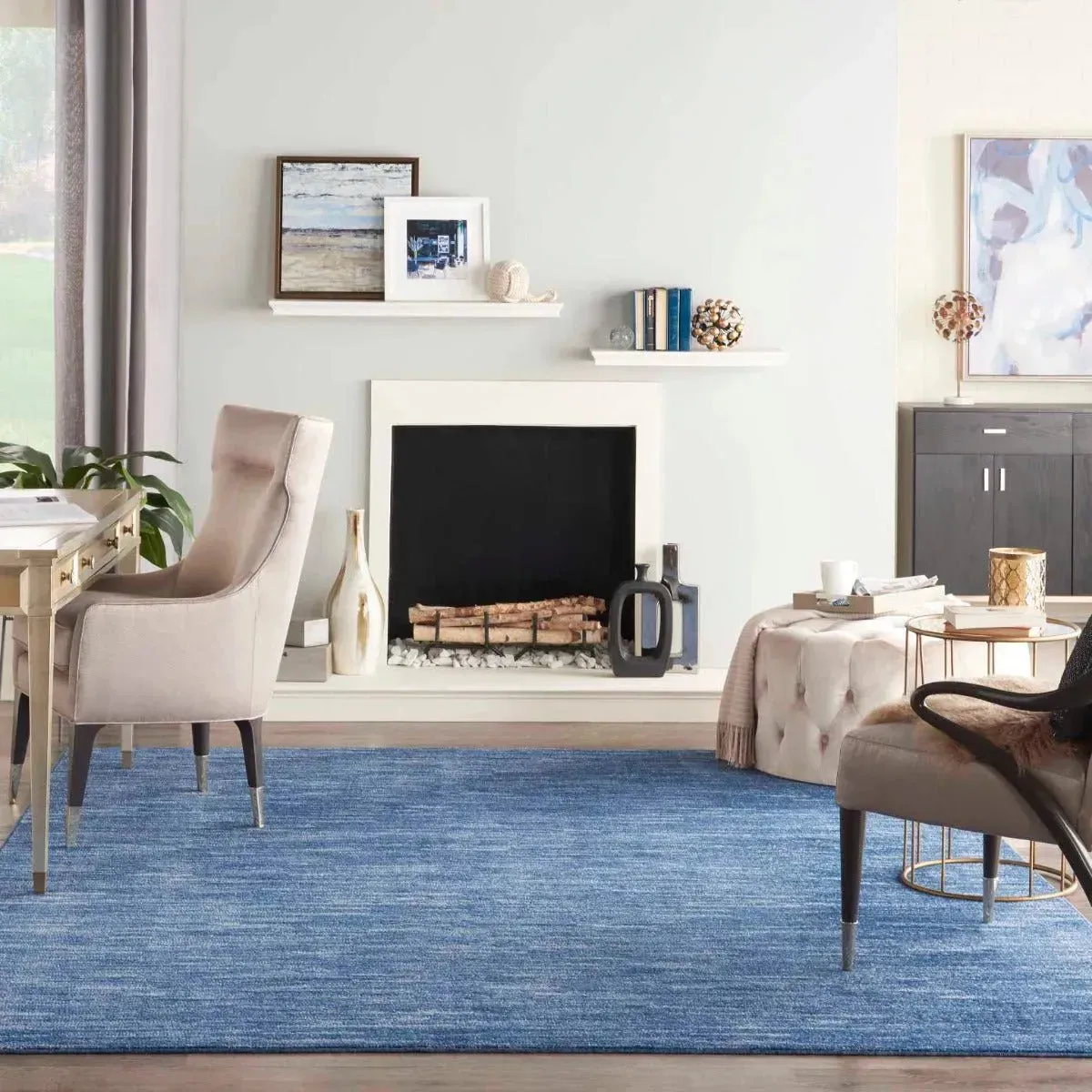 Nourison Essentials NRE01 Navy Blue Rug