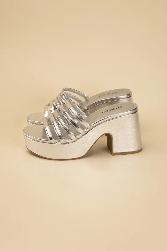 Open Toe Platform Sandals