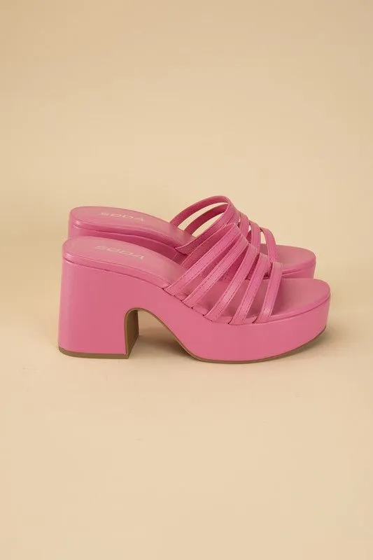 Open Toe Platform Sandals