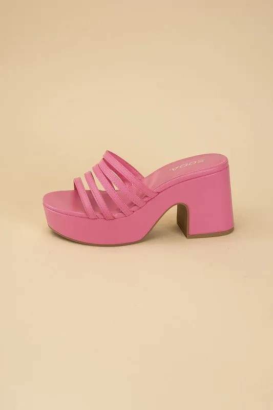 Open Toe Platform Sandals