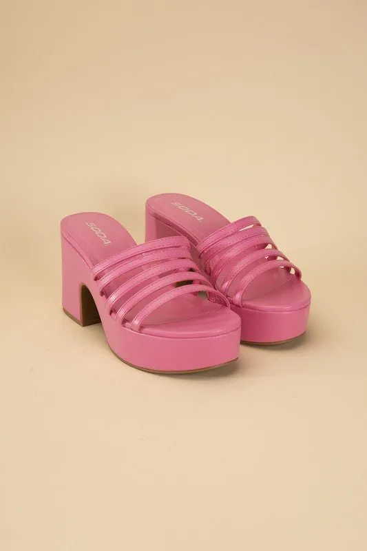 Open Toe Platform Sandals