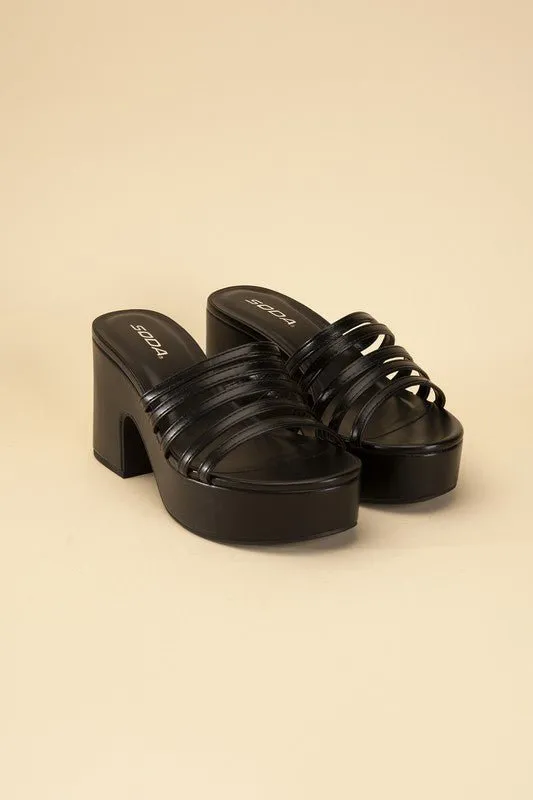 Open Toe Platform Sandals