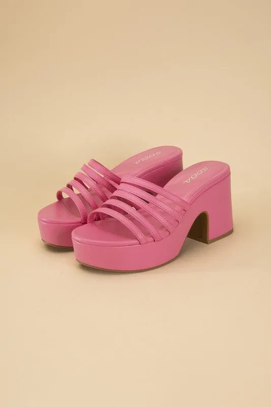 Open Toe Platform Sandals