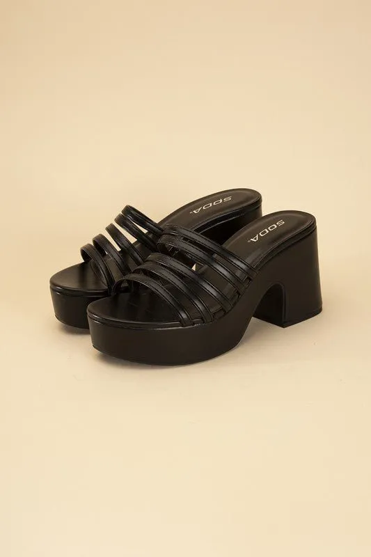 Open Toe Platform Sandals