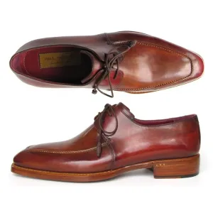 Paul Parkman Goodyear Welted Square Toe Apron Derby Shoes Brown (ID#322A7)