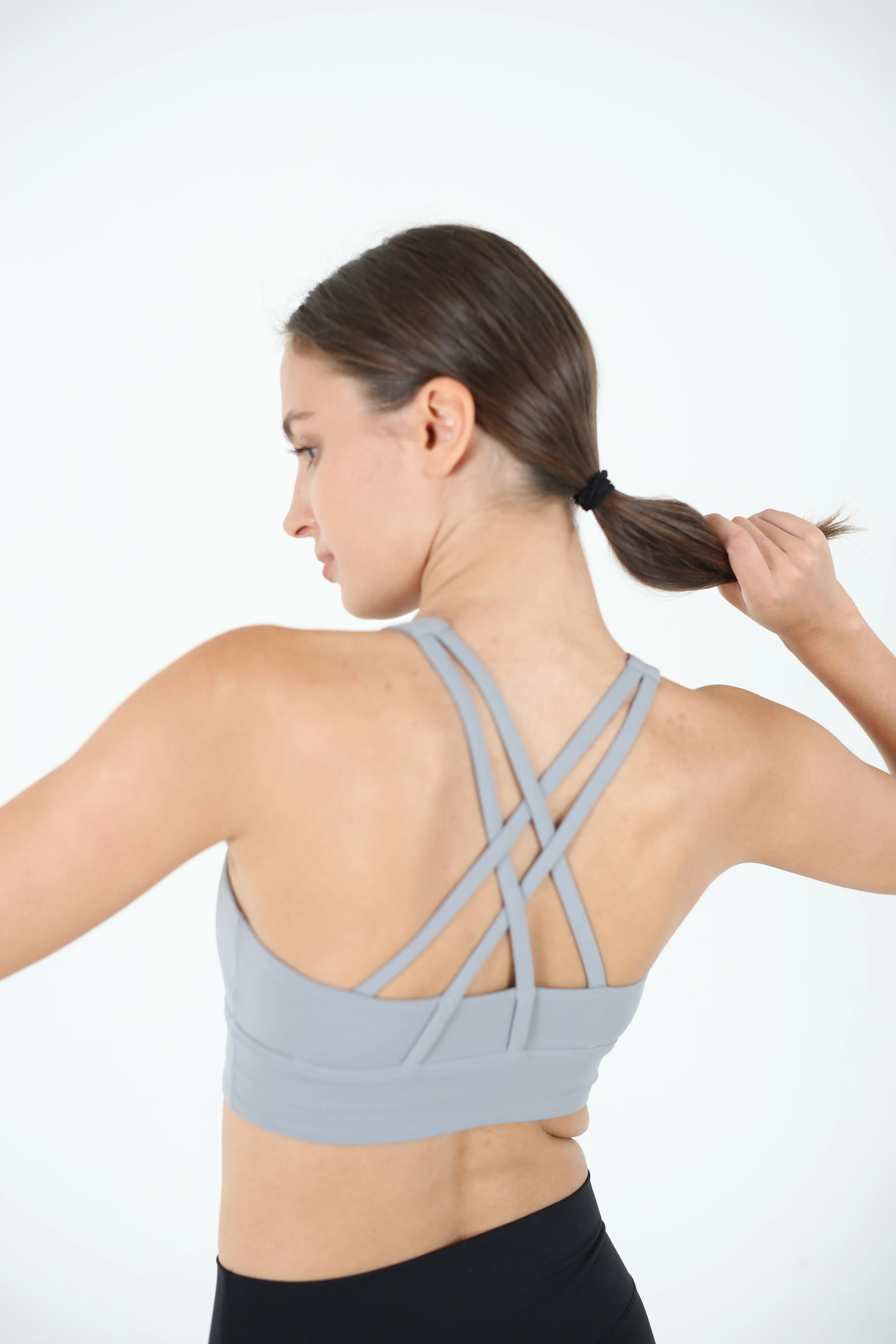 Ribbed Crop Sports Bra