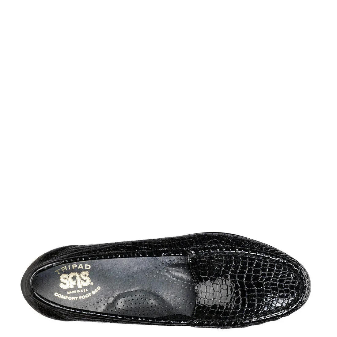 SAS Women's Simplify Slip on Shoe - Black Croc 1556-181
