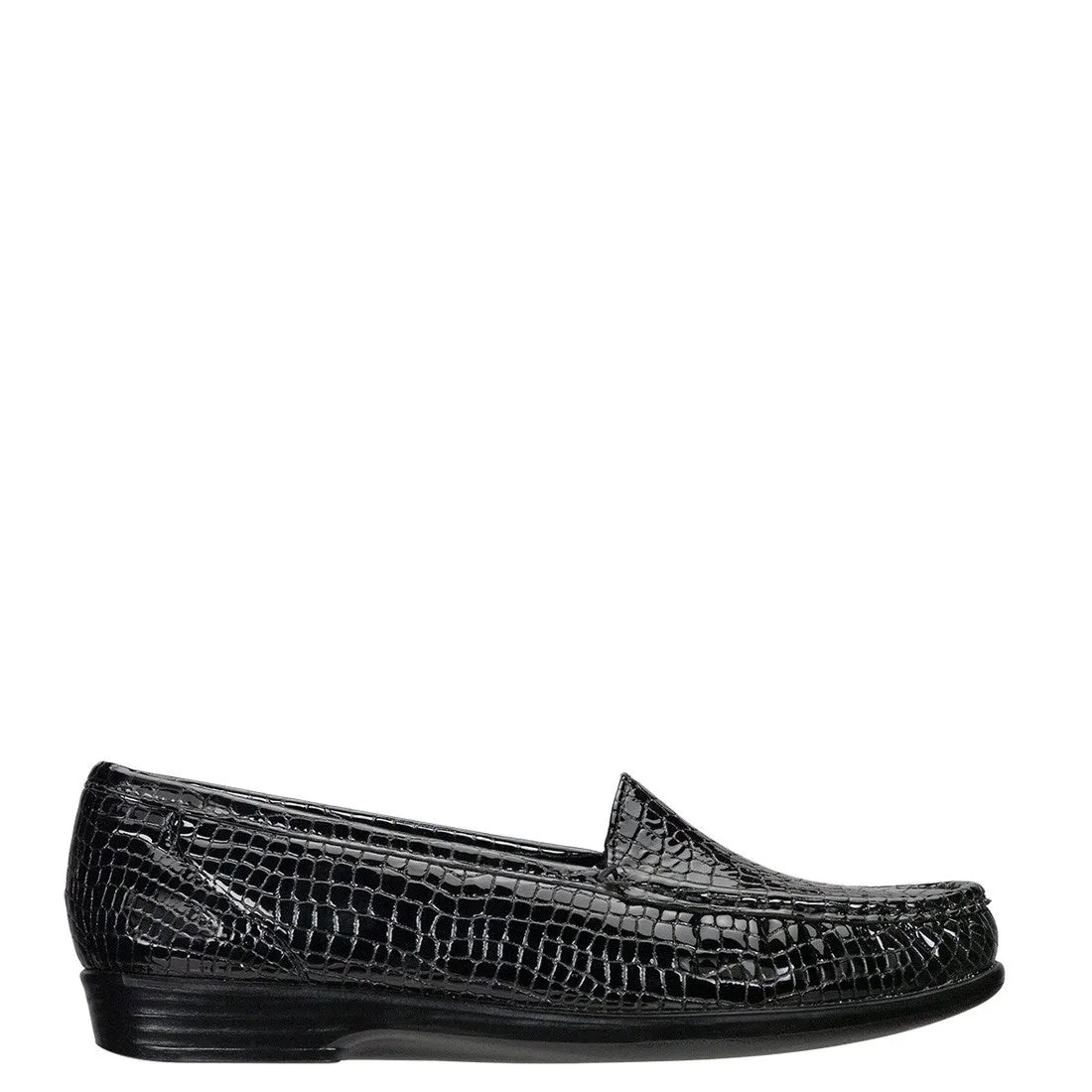 SAS Women's Simplify Slip on Shoe - Black Croc 1556-181