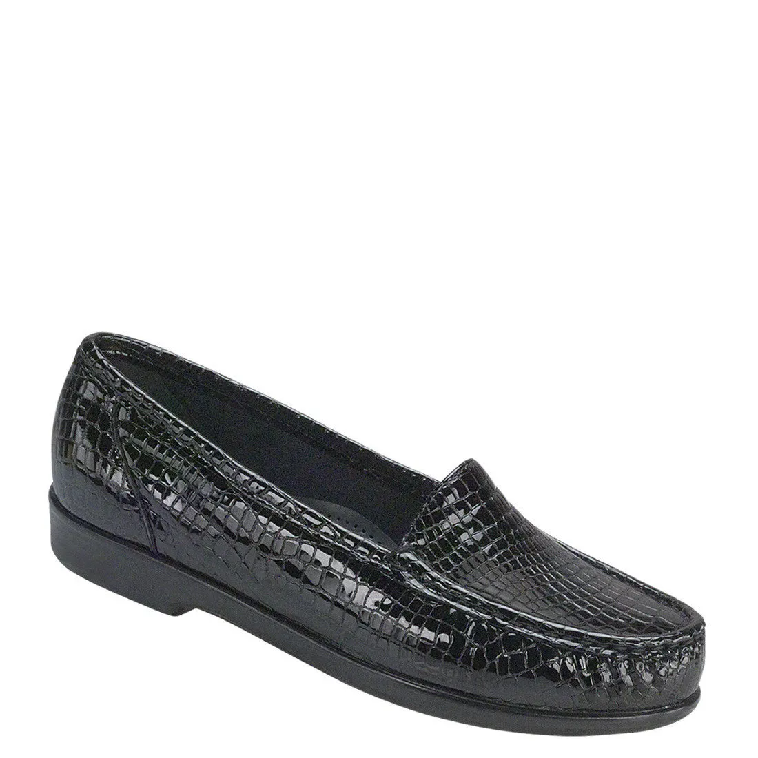 SAS Women's Simplify Slip on Shoe - Black Croc 1556-181