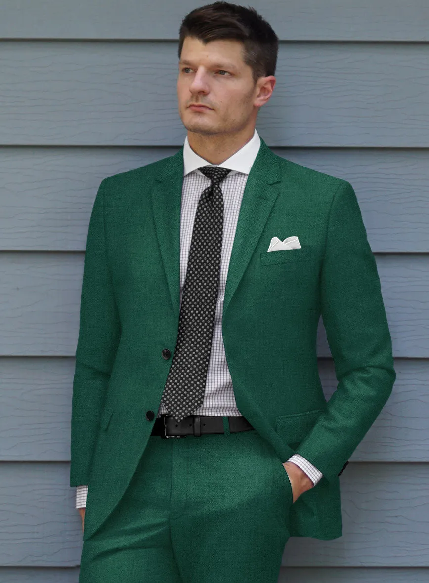 Scabal Oslo Green Wool Suit