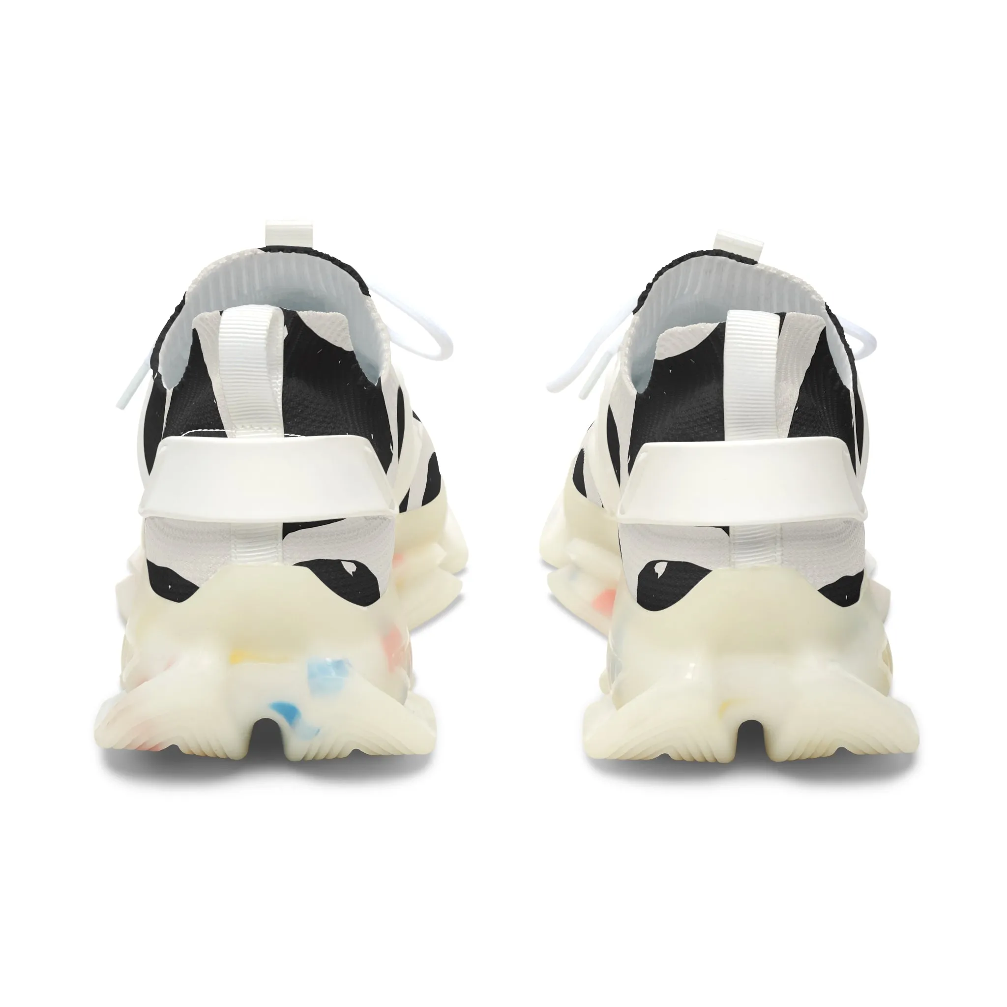 Spotted Animal Fur Women's Mesh Sneakers