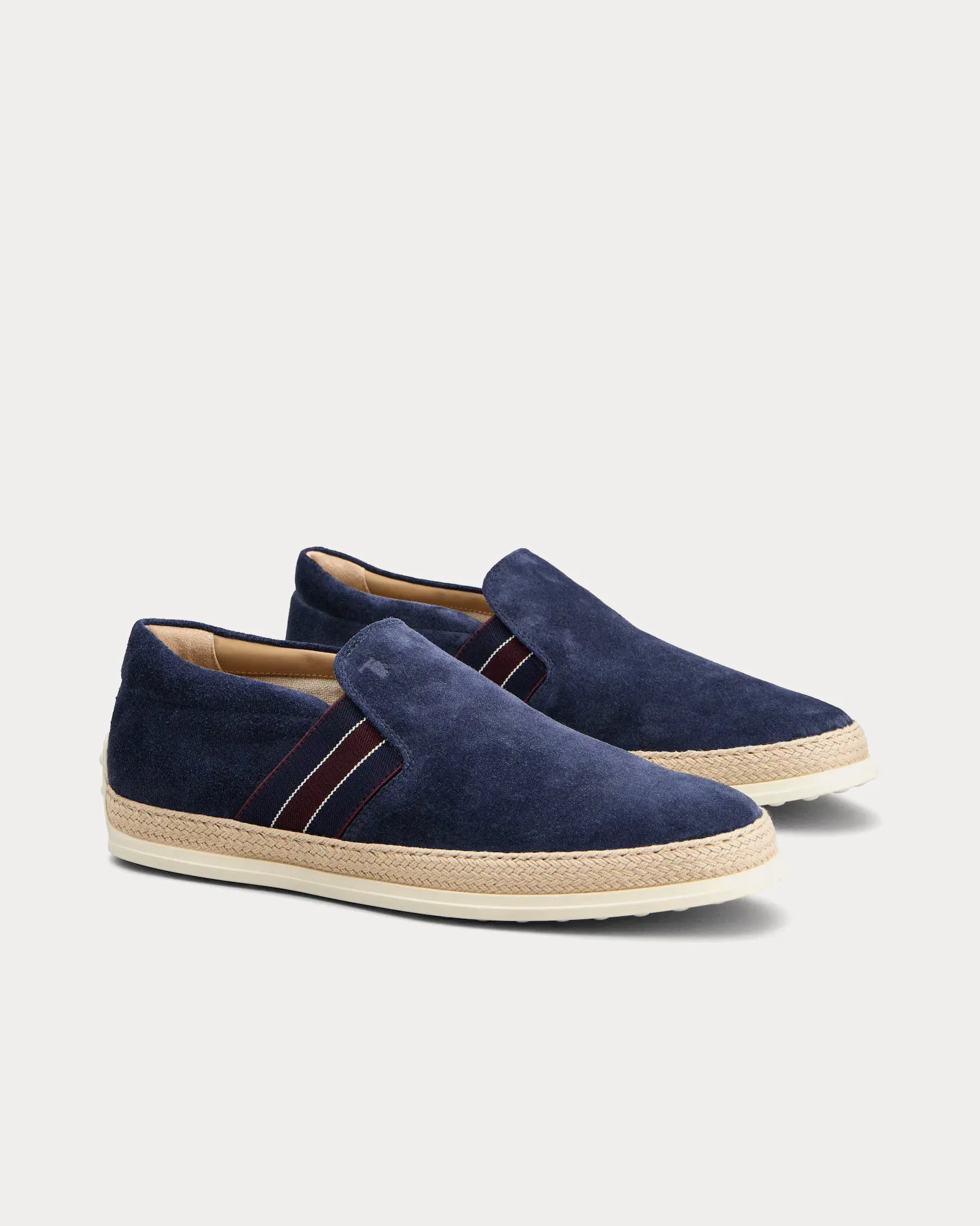 Suede Blue / Burgundy Loafers