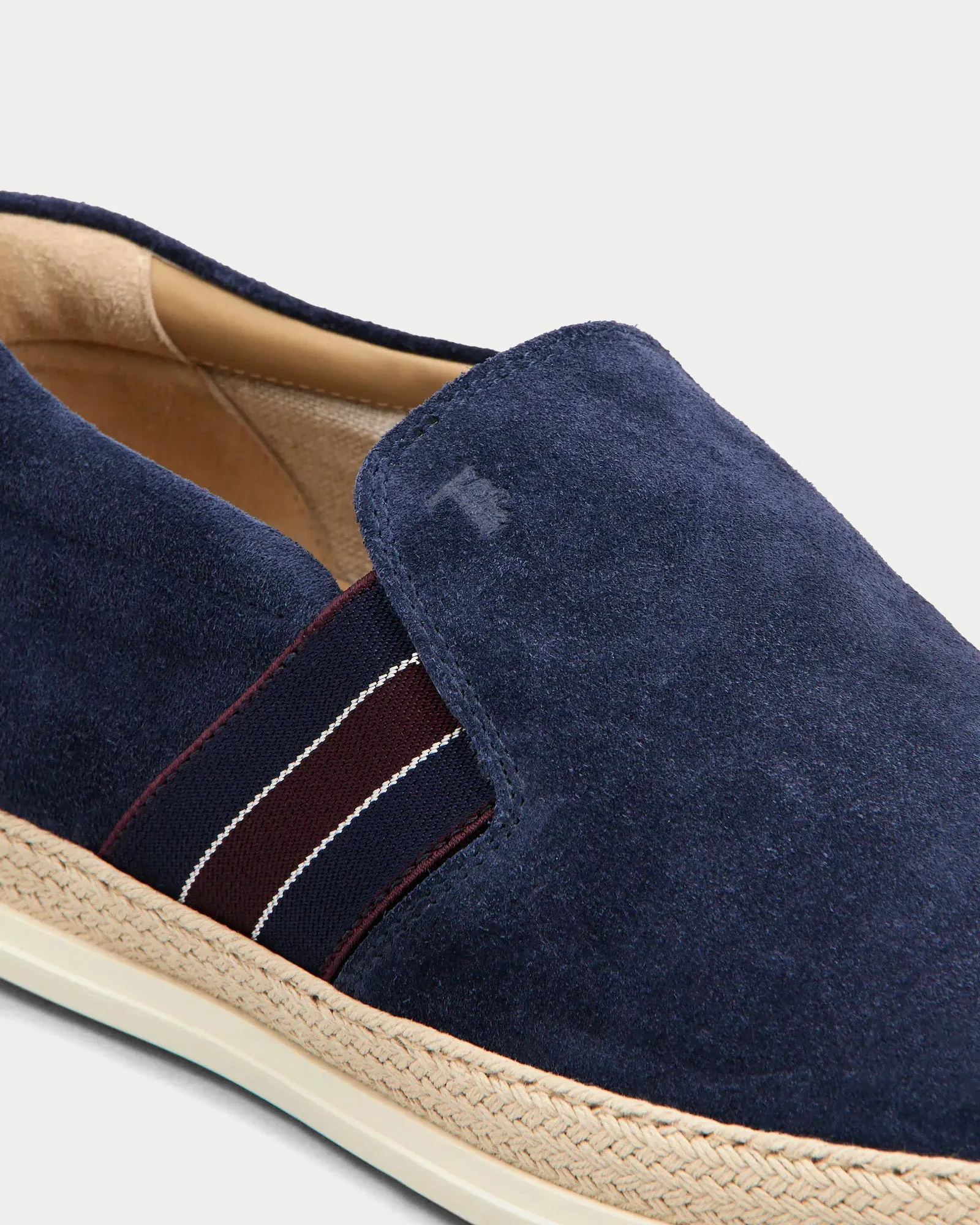Suede Blue / Burgundy Loafers