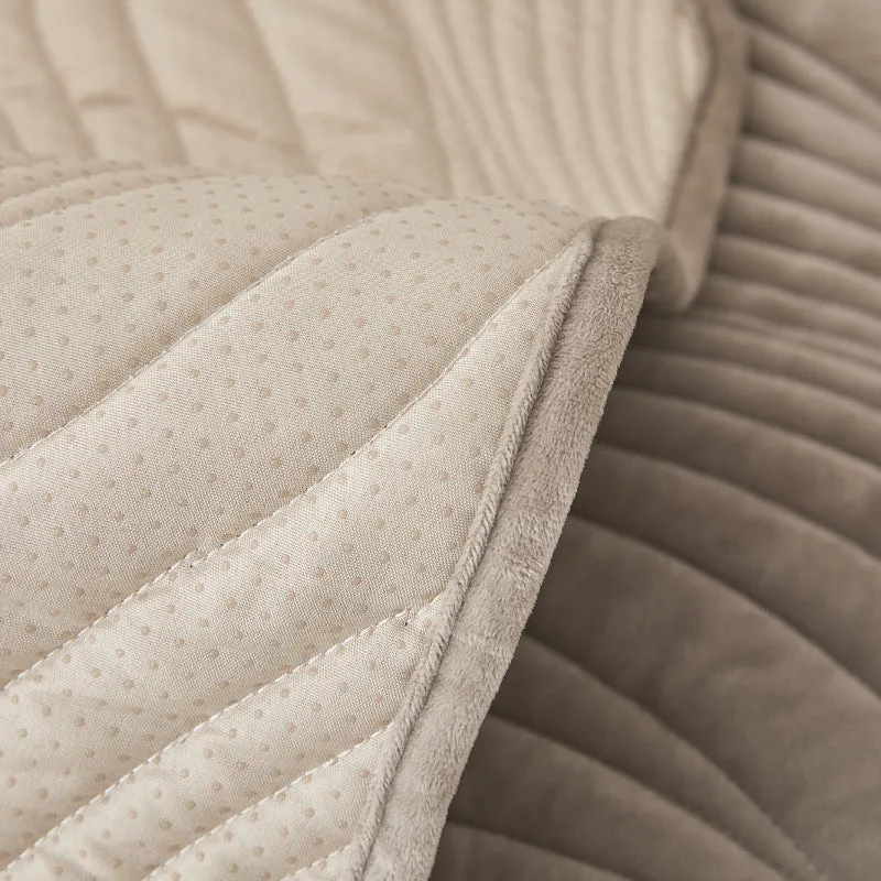 Tessa Textured Geometric Wave Sofa Slipcover