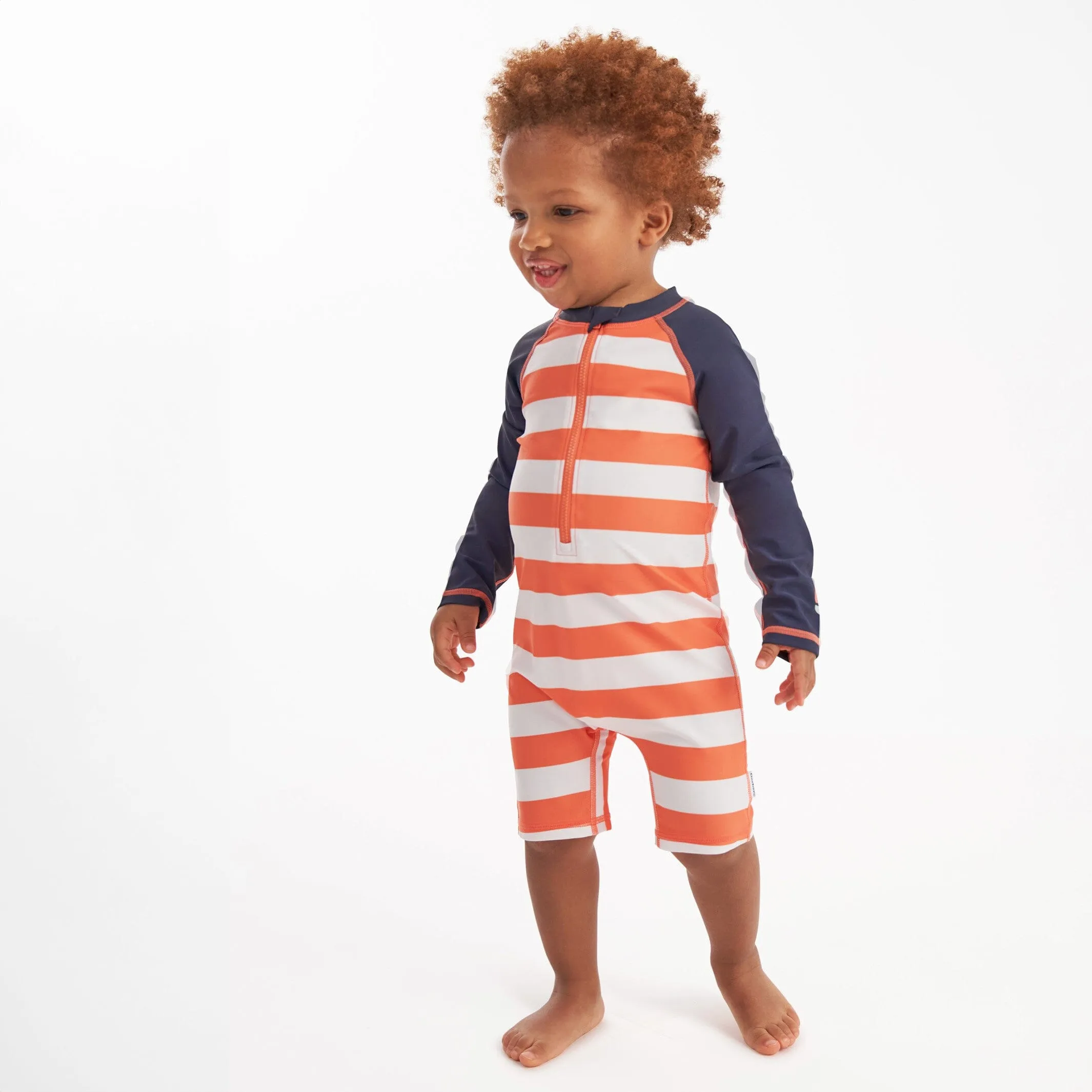 Toddler Boys UPF 50  Stripe Rash Guard